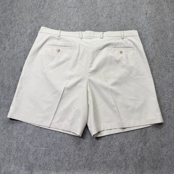 Peter Millar Wicking Salem High Drape Performance Shorts Men 40 Beige 7" Crease - Picture 9 of 16